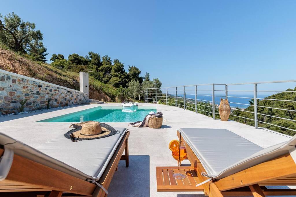 Villa Koukounaria Città di Skopelos Esterno foto